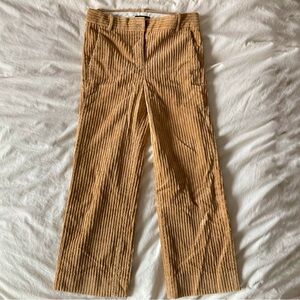 J.Crew Golden Brown Petite Cropped Corduroy Pants